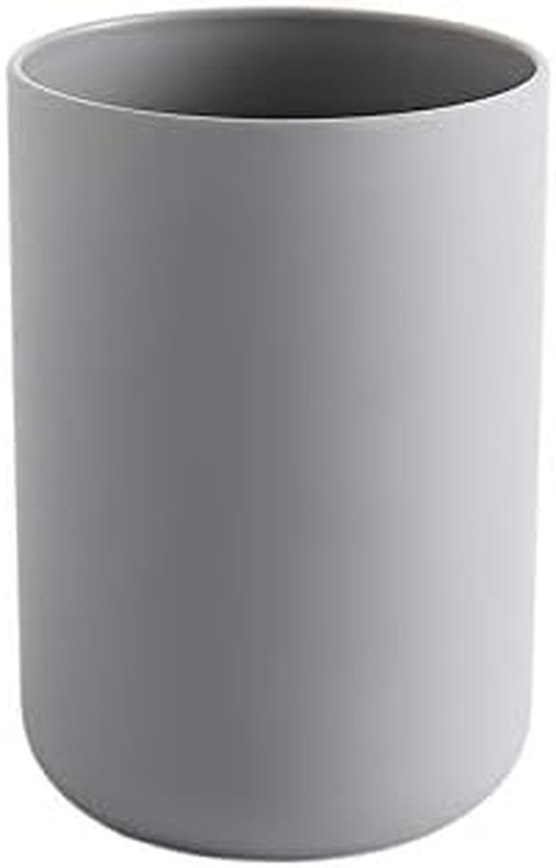 Unbreakable Material Mouthwash Cup Brushing Mugs Toothbrush Cups Rinse Mugs Home Bathrooms Cups for Toothbrush Cup, Gray (Grey, 10.3 * 7.2Cm) image number 5