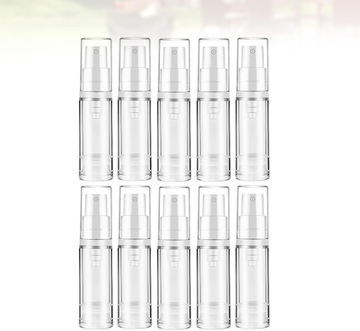 NOLITOY 10Pcs 5Ml Refillable Spray Bottles Travel Portable Vacuum Mist Sprayer Cosmetic Liquid Dispensing Bottles for Trip Use image number 2