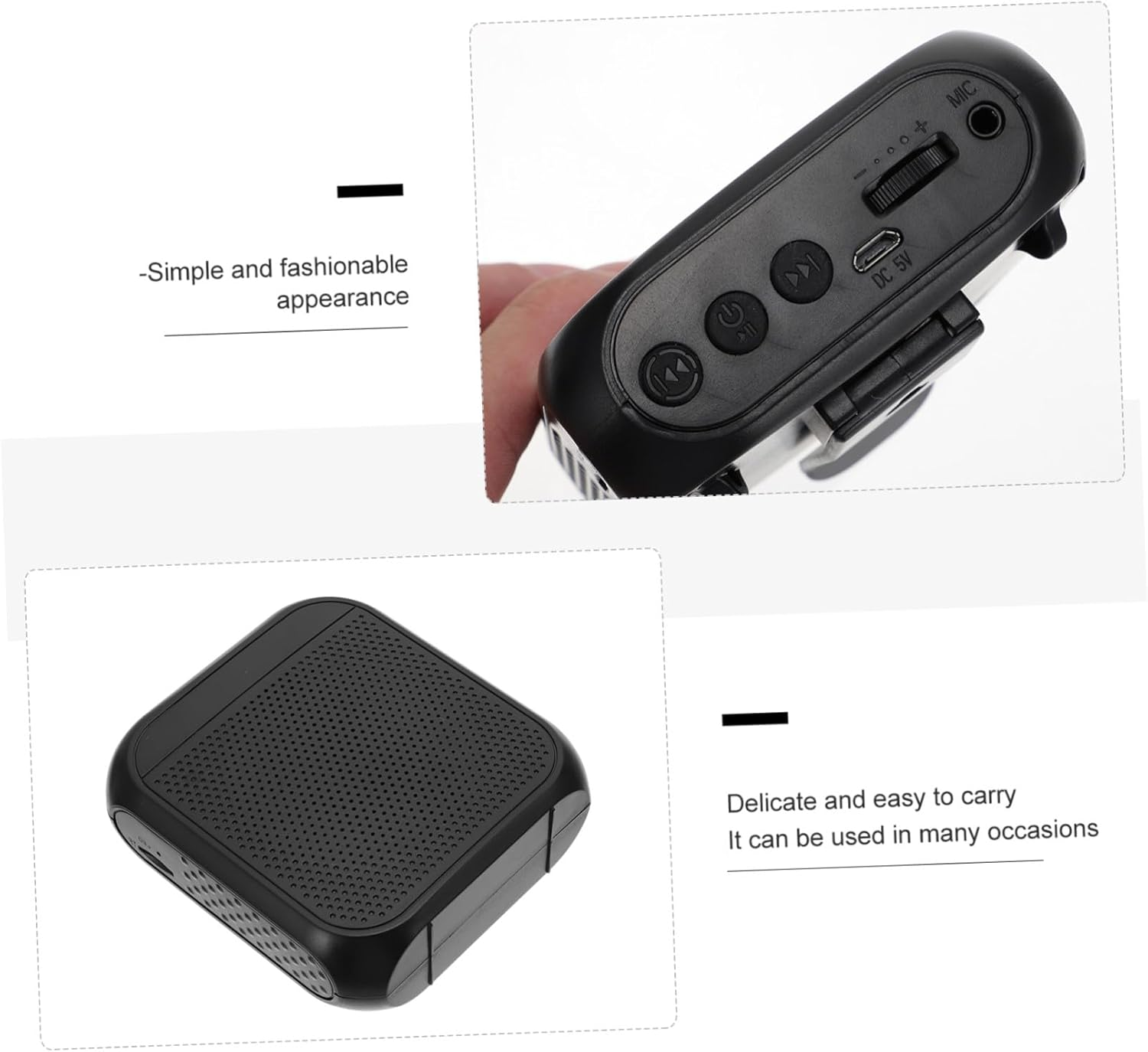 Housoutil Wireless Portable Voice Amplifier Loud-Speaker Equipment with Stable Performance and Fashionable Design Upgraded Sound Amplifier for Voice Projection image number 2