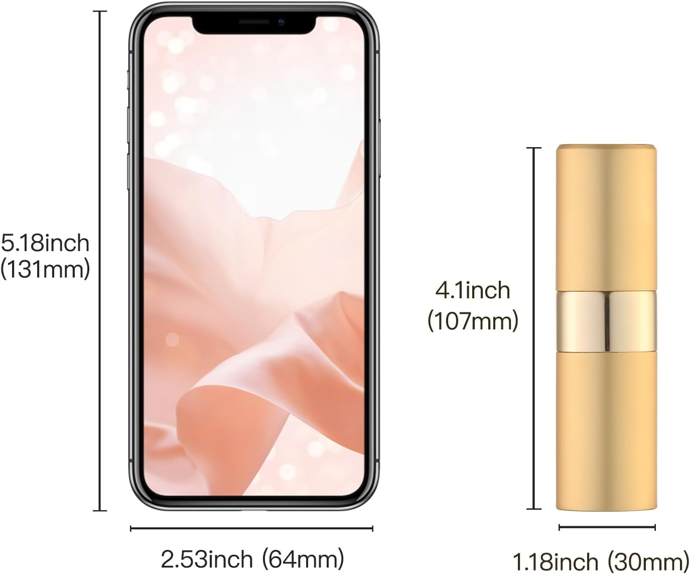 Perfume Travel Refillable Atomizer Bottle: Cologne Spray Mini for Refill - Empty Fragrance Sprayer for Men, Black, Gold, 20 Ml (2 Count) - Black, Pink image number 6