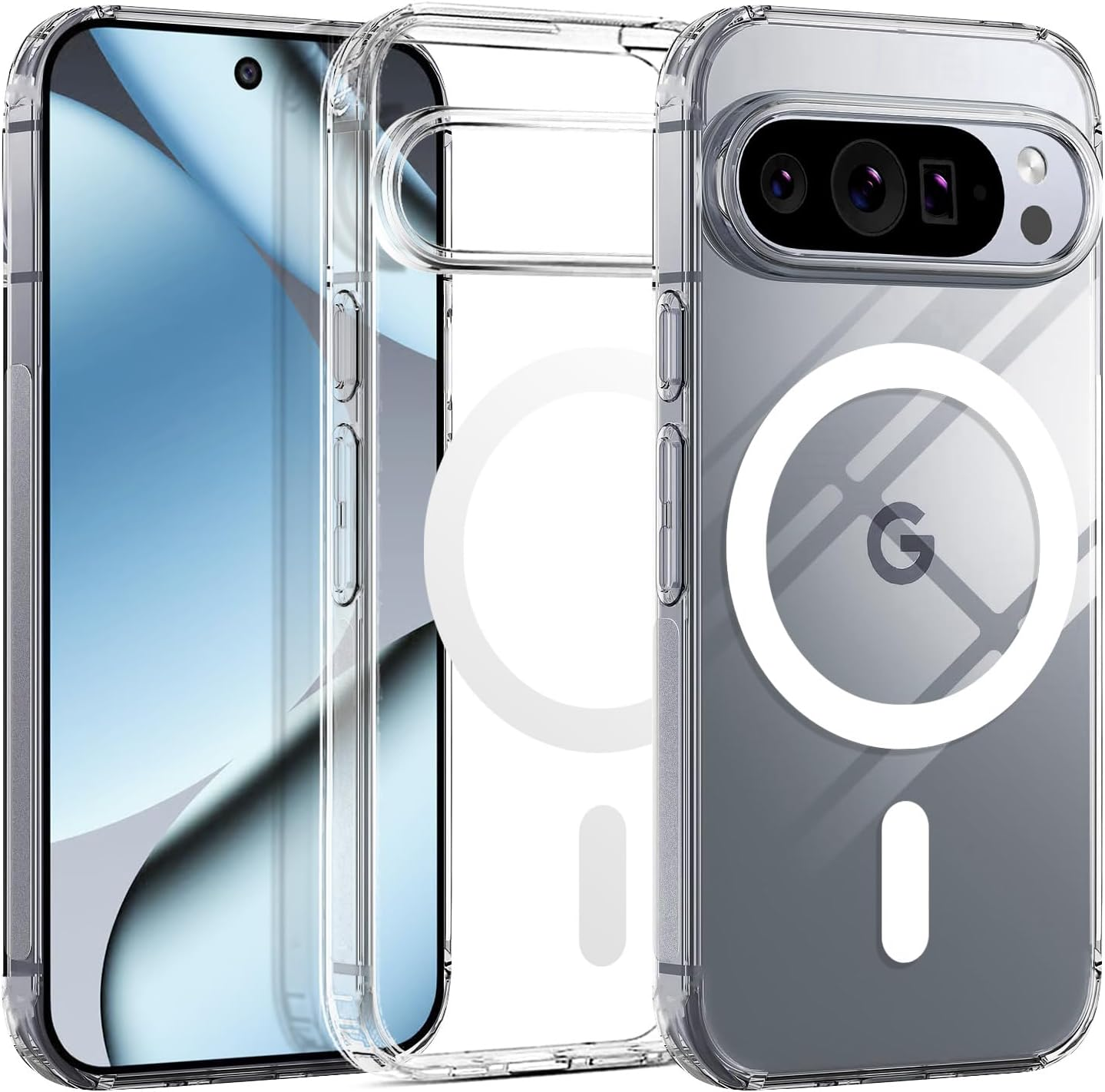 T Tersely Magnetic Case for Google Pixel 10 Pro XL 2025, Compatible with Magsafe, Scratch-Resistant Back, Anti-Scratch Clear Back Magnetic Phone Cover image number 3