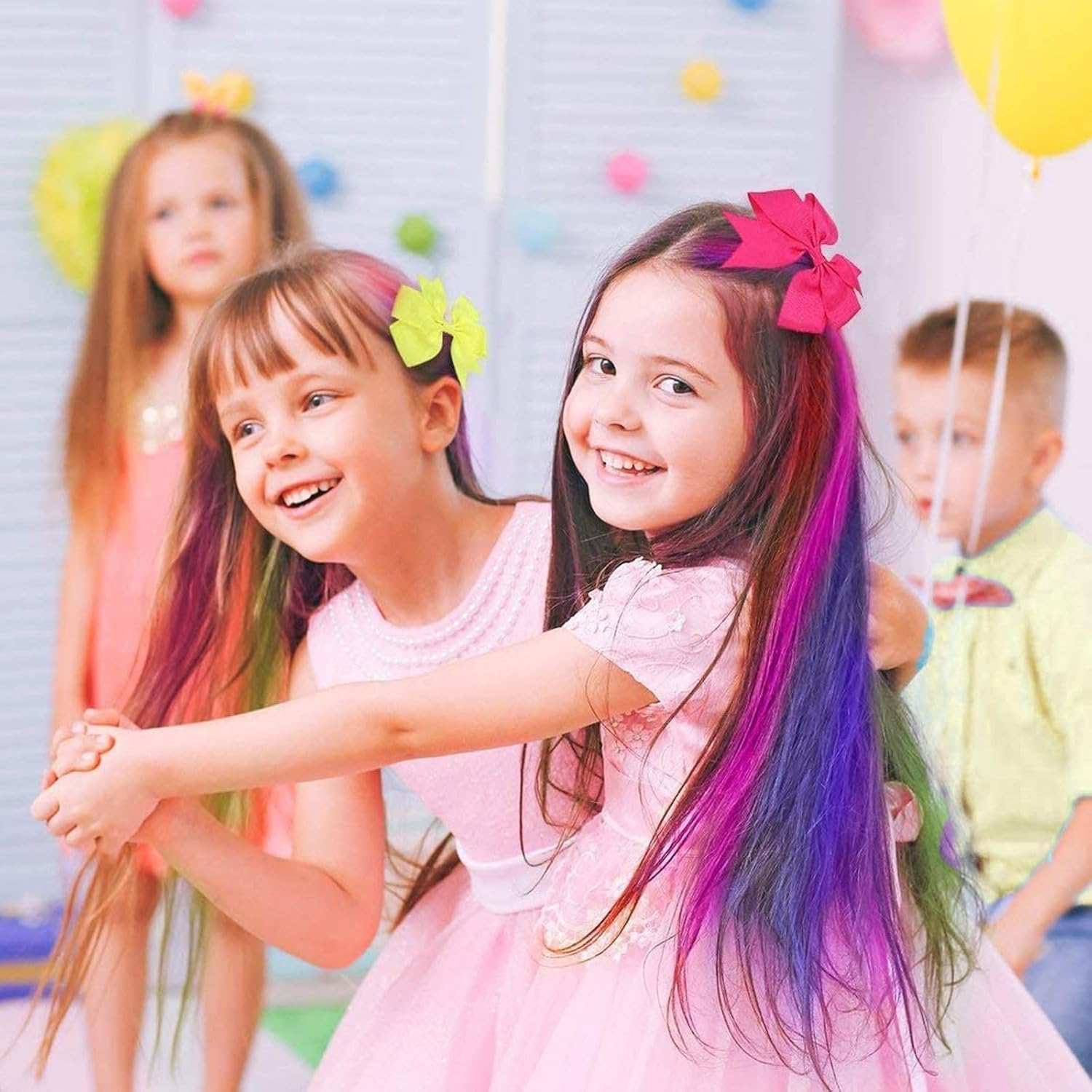 Hair Chalk for Girls Kids 10Pcs, Temporary Bright Hair Color Chalk Comb Set, Birthday Gifts Children'S Day Halloween Christmas Makeup Cosplay DIY Party Favors image number 3