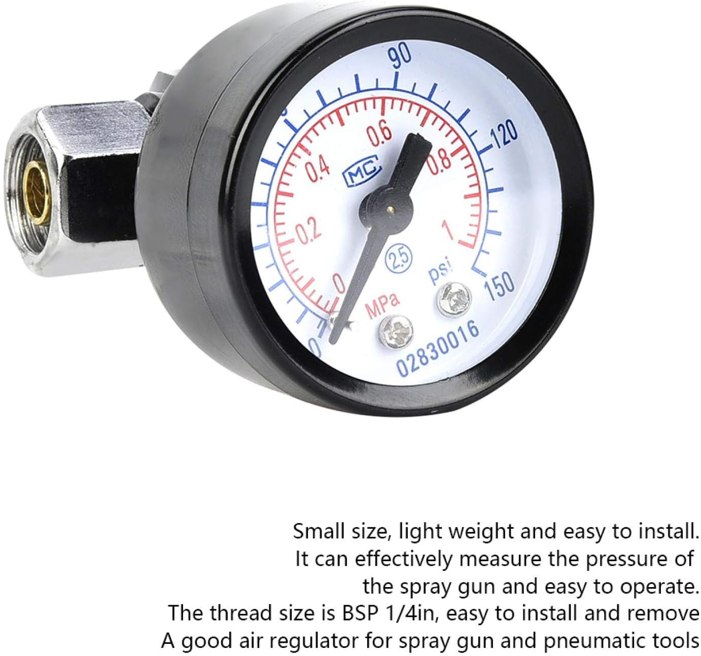 Air Compressor Regulator, Professional Air Pressure Regulator Aluminium Alloy Durable for Spray Gun for Pneumatic Tool image number 5