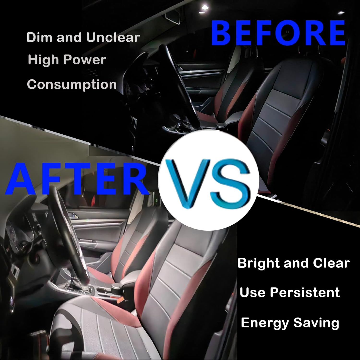 Stymart 24 PCS Interior Car Lights, Dome Light Car Bulb Kit Set T10 31Mm 41Mm LED Interior Replacement Bulbs for Car Interior Lights Dome Lights Plate Lights Map Lights Door Lights License image number 2