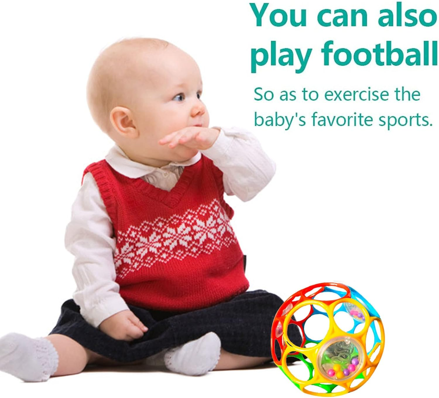 Rattle Baby Toys, Kids Sensory Balls, Baby Infant Rattle Toys 3-6 to 12 Months Girl Boy Learning Toy, Early Educational Montessori Toys, Baby Rattles Teethers for Unisex, Newborn, Kids Gift