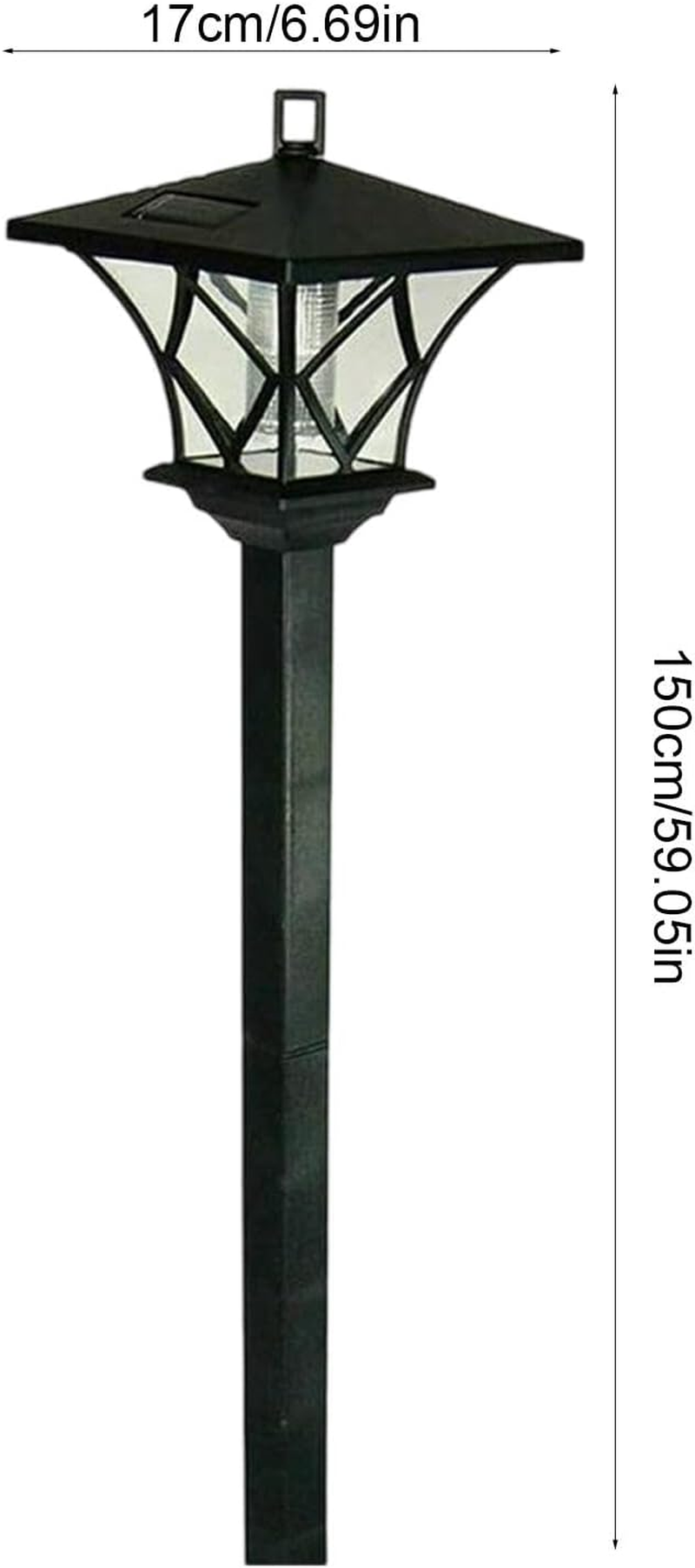 Decorative Solar Lamp | Weatherproof Solar Post Lights | Eco Friendly Solar Lamp Post Outdoor Garden, Versatile Garden Vintage Light 150X17X17Cm for Patio 1 Pack image number 3