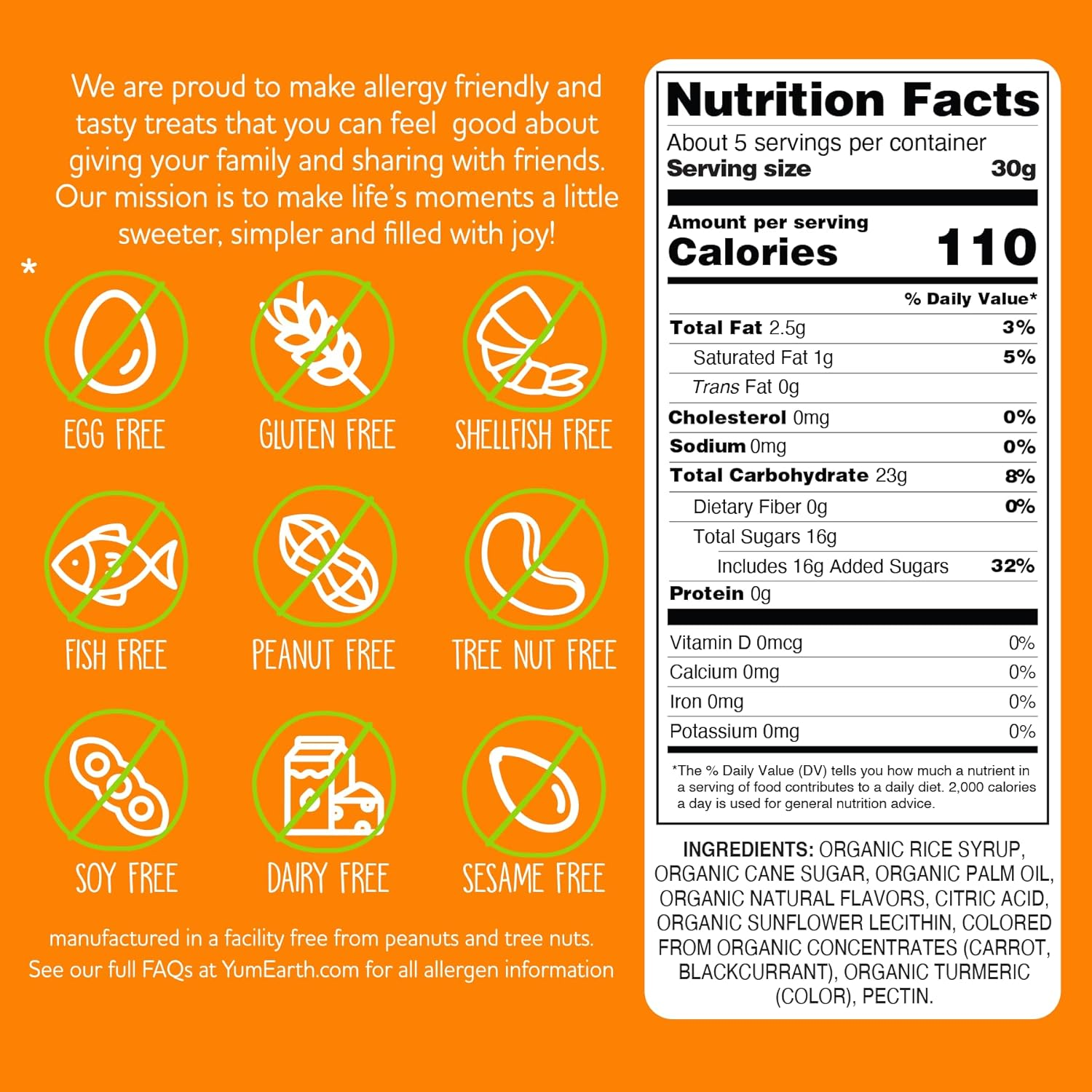Yum Earth Organic Chewys 142 G image number 2
