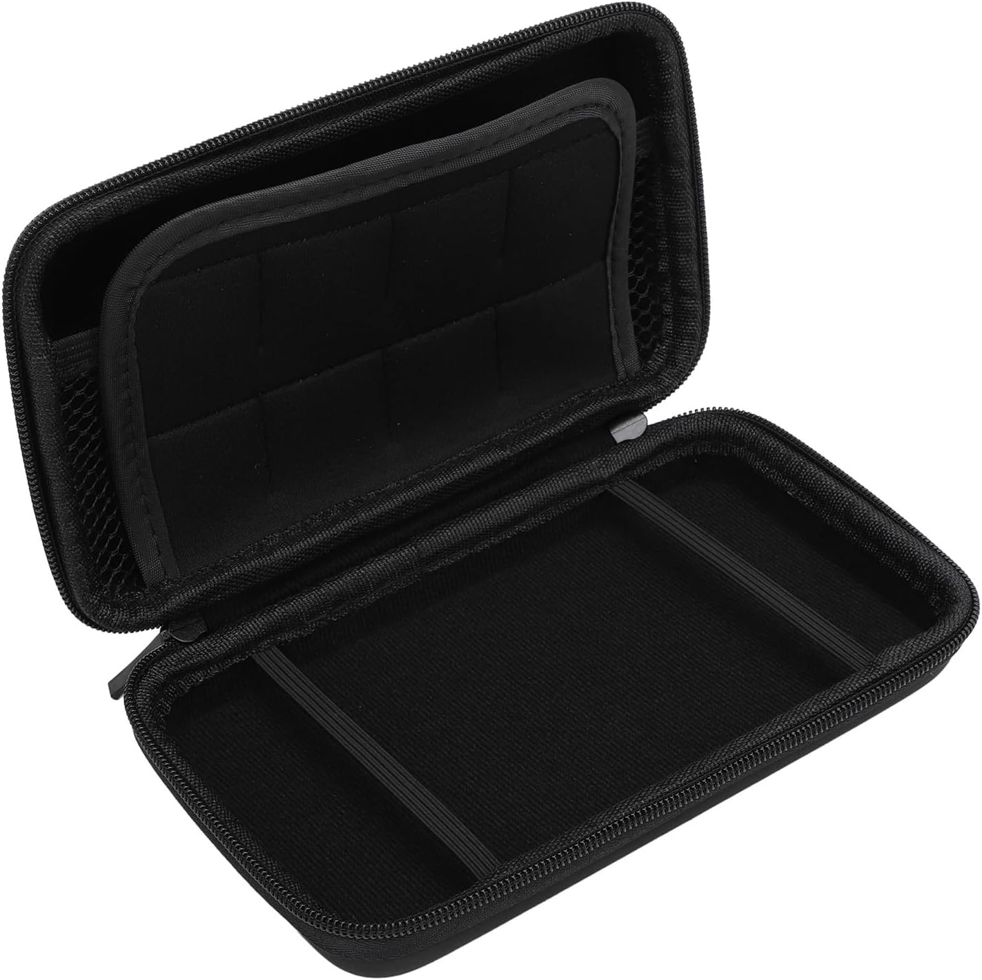 Carrying Case for 2DS XL, 2DS LL, New 3DS, 3DS and Accessories, Hard Shell Protective Travel Case, with 8 Game Slot and Inner Pocket (Black) image number 3