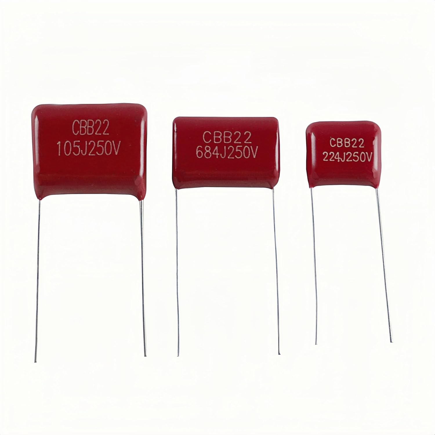 30 Values 300 PCS Metallized Polypropylene Capacitor Kit CBB22 100V-250V Polyester Film Capacitor image number 3