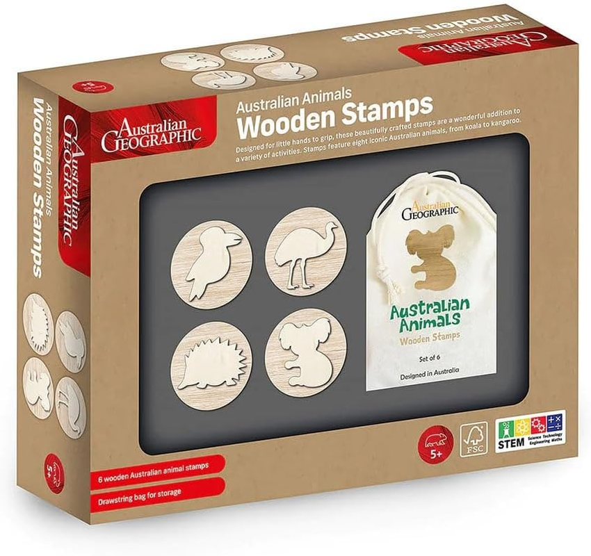 Ausgeo - Australian Animals Wooden Stamps