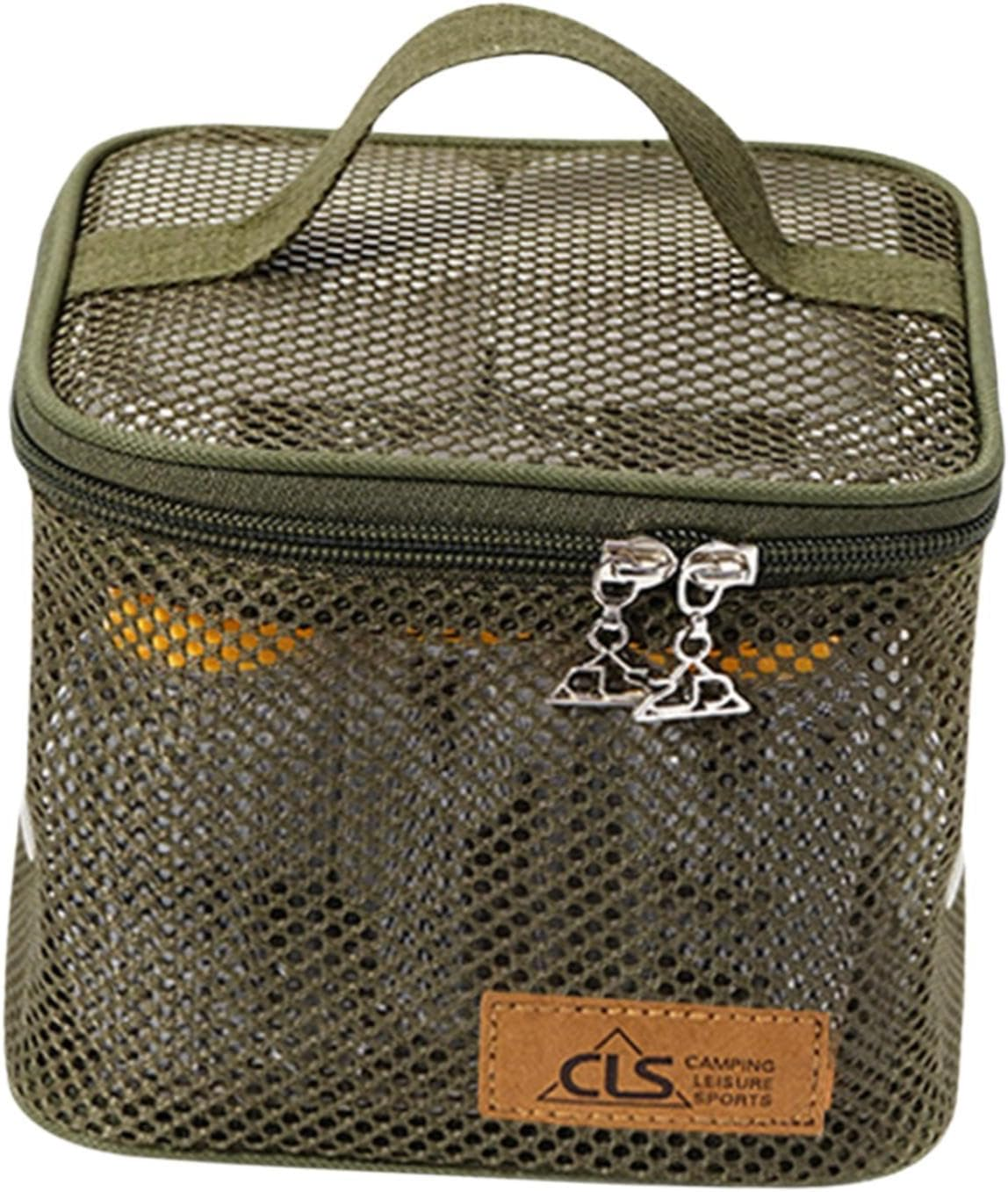 Zxpjkyu 6 Pcs Camping Spice Containers with Carry Bag for Outdoor, Green, as Described image number 2