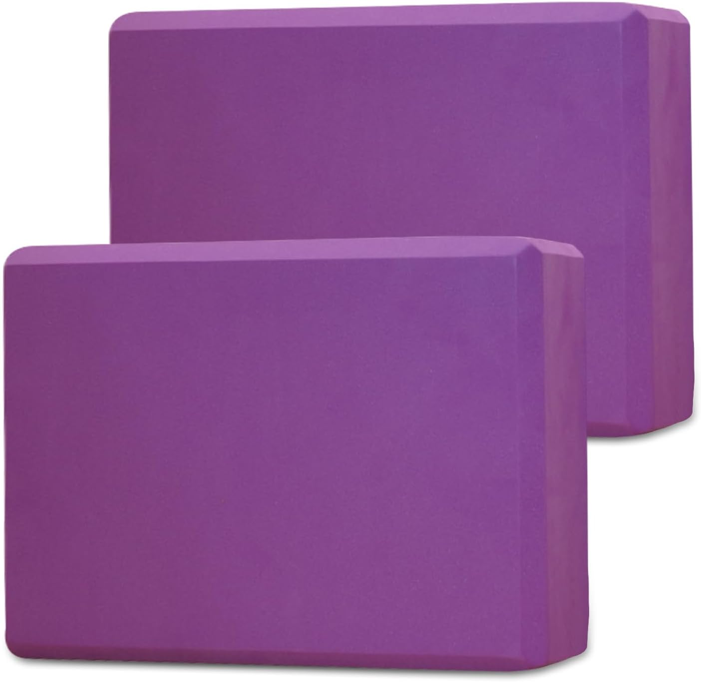 Yoga Blocks, High Density Yoga Bricks 2 Pack/1 Pack, Multicolour Lightweight EVA Foam Blocks for Yoga, Pilates, Meditation - Yoga Accessories for Stability, Balance, Deepen Stretches