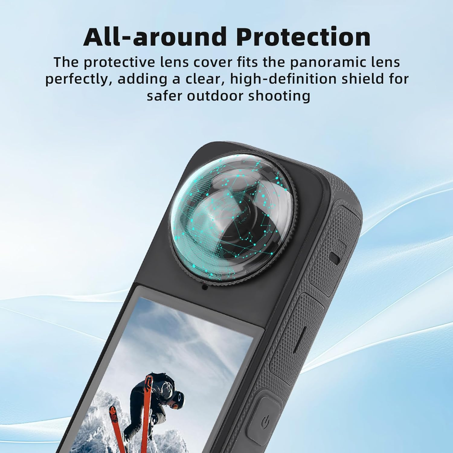Flymile Premium Lens Guard for Insta360 X4 Camera - High Transparency Tempered Glass Protector, Anti-Scratch Accessory image number 2