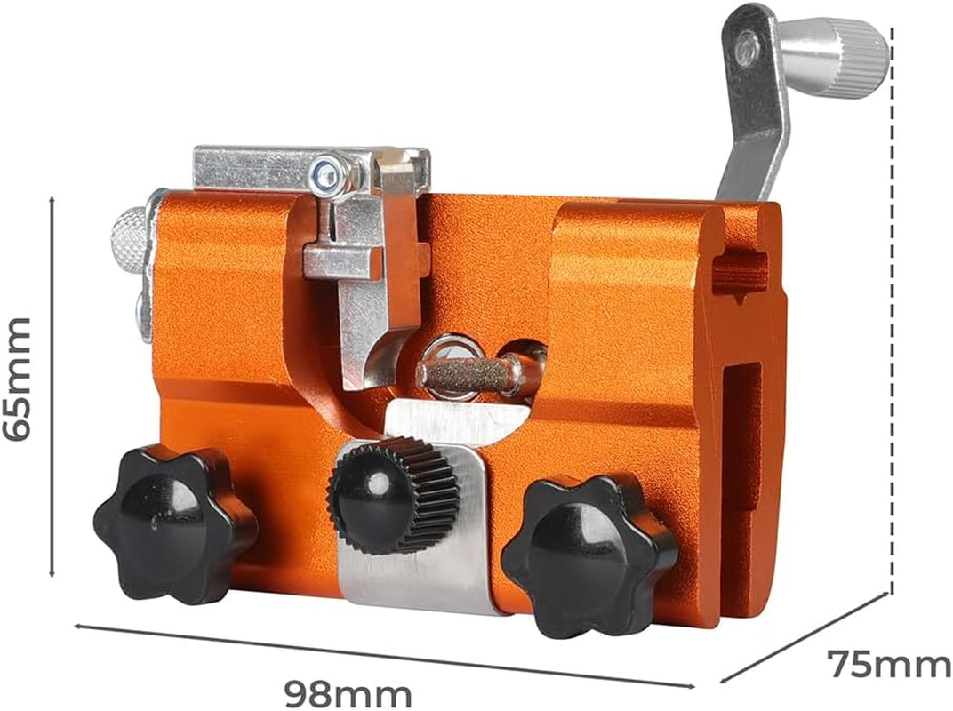 Traderight Portable Chainsaw Sharpener Jigs with 5 Grinding Head Tool Chain Saw Sharpening Kit image number 1