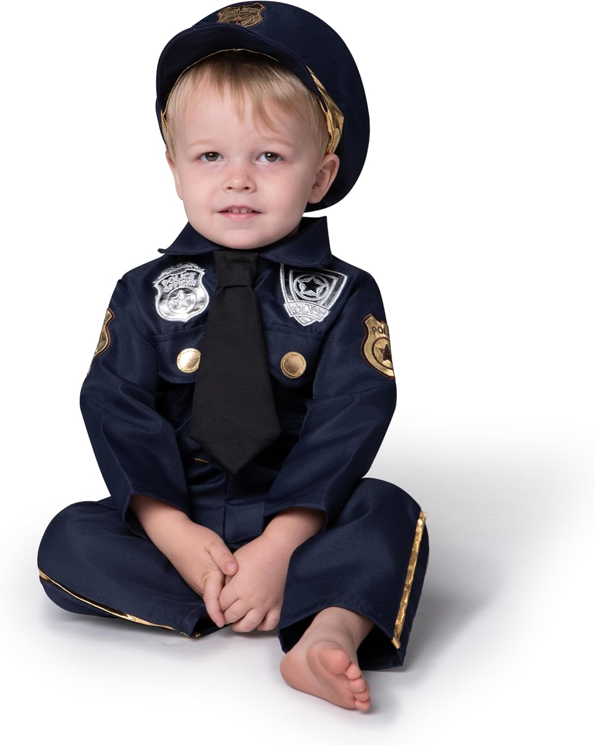 Spooktacular Creations Halloween Toddler Police Costume, Police Costume Kids Baby Halloween Pretend Play School Dressup Party image number 6
