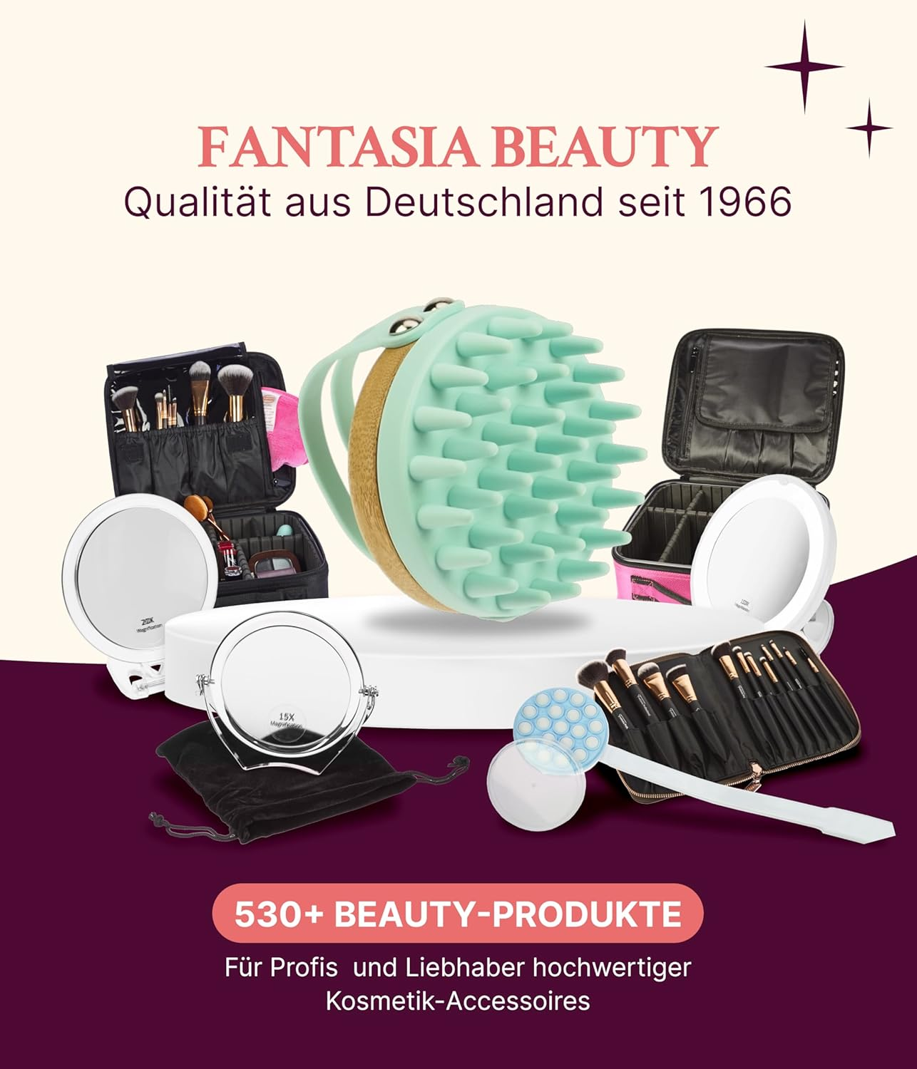 Bamboo and Silicone Massage Brush Turquoise image number 2