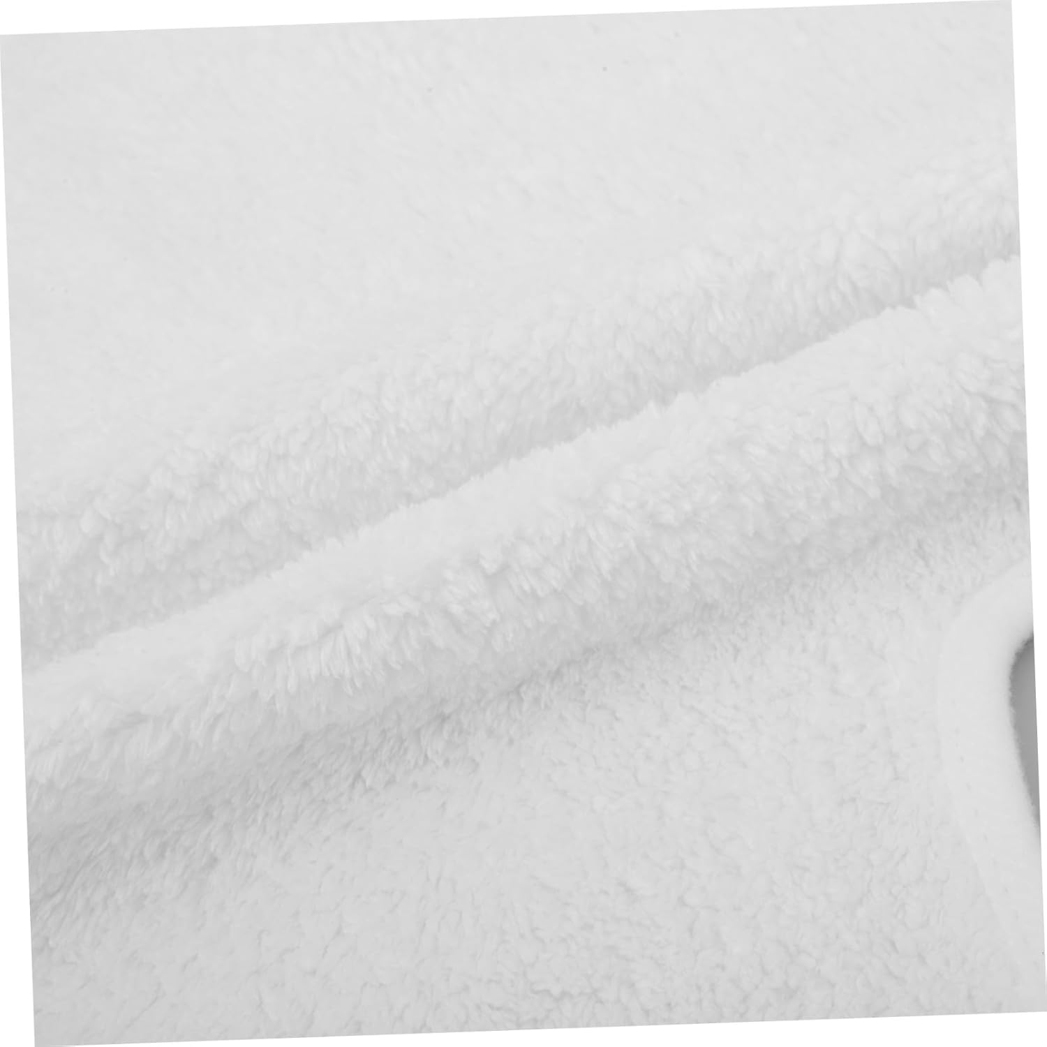 NIYANGLE 4Pcs Coral Fleece Facial Towels with Unique Split Design for Estheticians Salon and Barber Tools Soft Breathable Multipurpose U-Shaped Towels for Skincare and Massage White - White image number 2