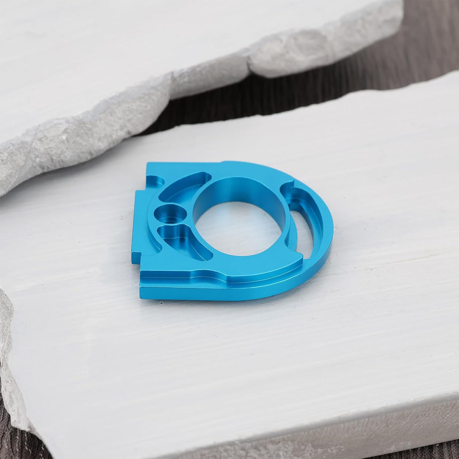 OTOTEC 1Pc Aluminum Adjustable Motor Mount Plate Compatible with Tamiyas TT02 Drift on Road Touring Cars, Blue image number 4