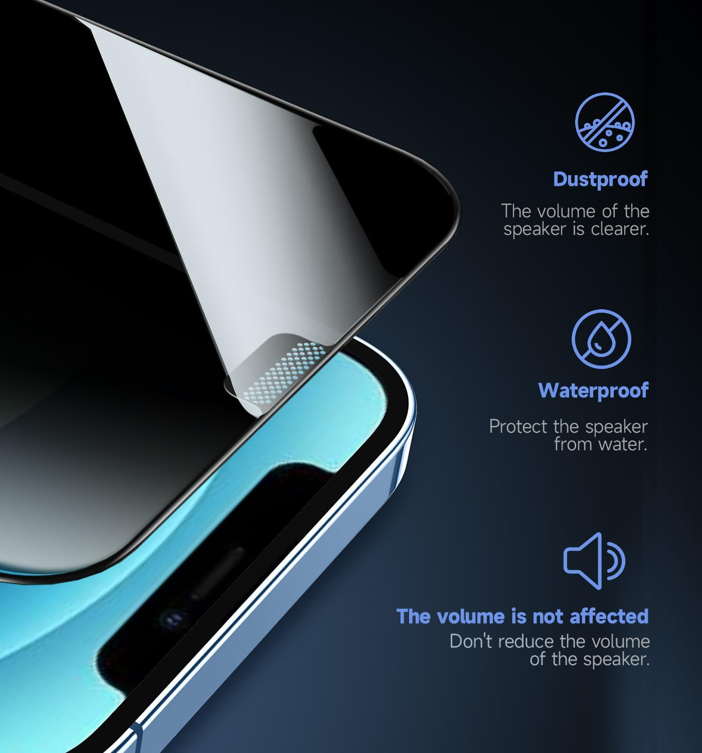 MAGIC JOHN 2 Pack for Iphone 12/12 Pro 6.1 Inch Privacy Glass Screen Protector, Auto Dust-Elimination Installation, Bubble Free, Easy Installation image number 4