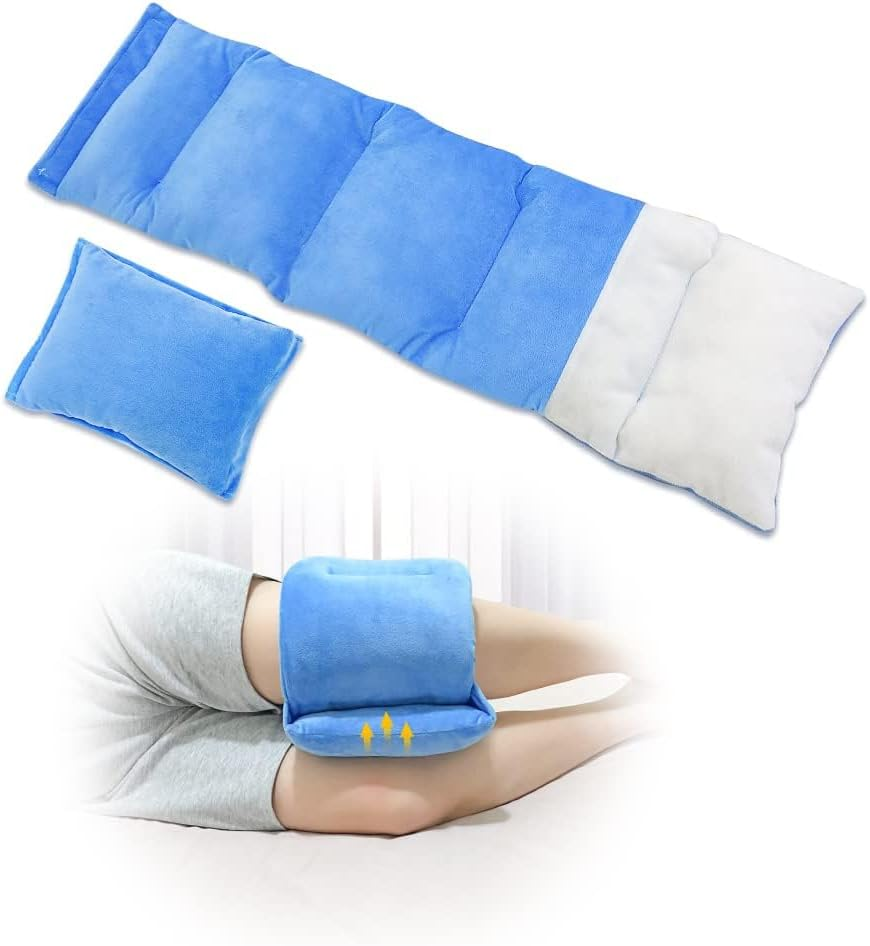 Knee Pillow for Side Sleepers Leg Pillows Side Sleeping Hip Pillow Knee Wedge Leg Support Pillow between Legs for Sleeping Knee Support Surgery Pillow for Aligns Spine, Back, Sciatica Pain Relief image number 3