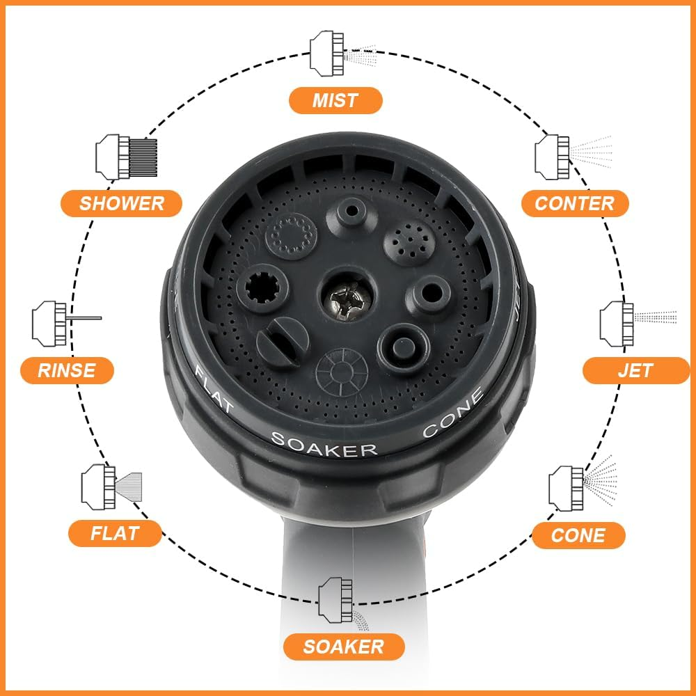 Garden Hose Nozzle Water Gun Hose Nozzle Garden Sprayer Hose Pressure Nozzle Plant Sprinkler Heavy Duty Water Spray Nozzle Hose Nozzle Heavy Duty Pistolet Arrosage Water Sprayer Water Hose Nozzle image number 6