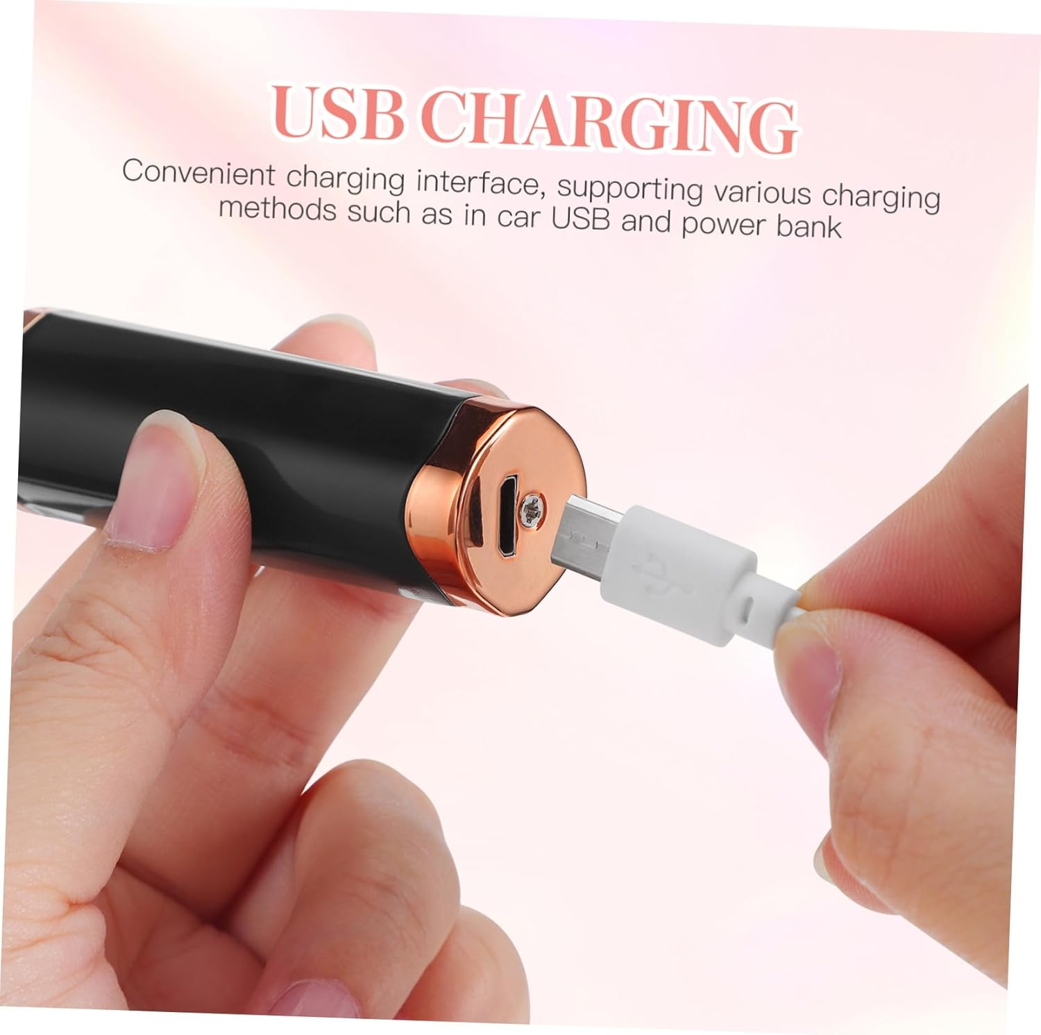 CLISPEED Electric Eyelash Curler Usb Rechargeable Portable Eyelash Curling Tool for Women Girls for Travel Makeup image number 1