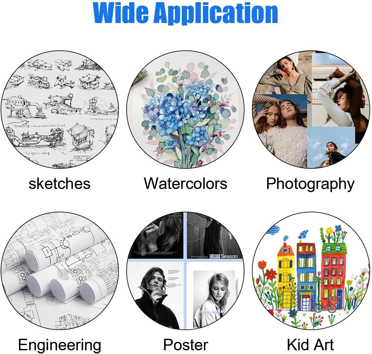 A3 Display Book Folder 40 Pockets Presentation Book with Clear Plastic Sleeves, 80 Views A3 Storage Book for Painting Artwork Portfolio, Black (43.5X32X2.8Cm) image number 3