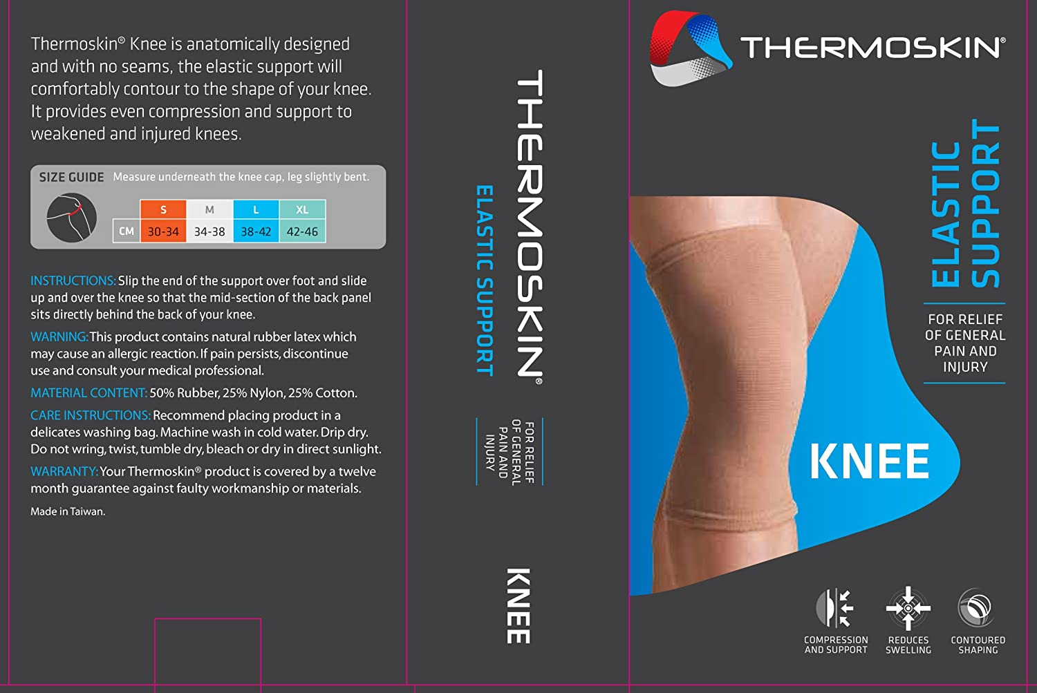 Thermoskin Compression Knee Sleeve Large image number 1