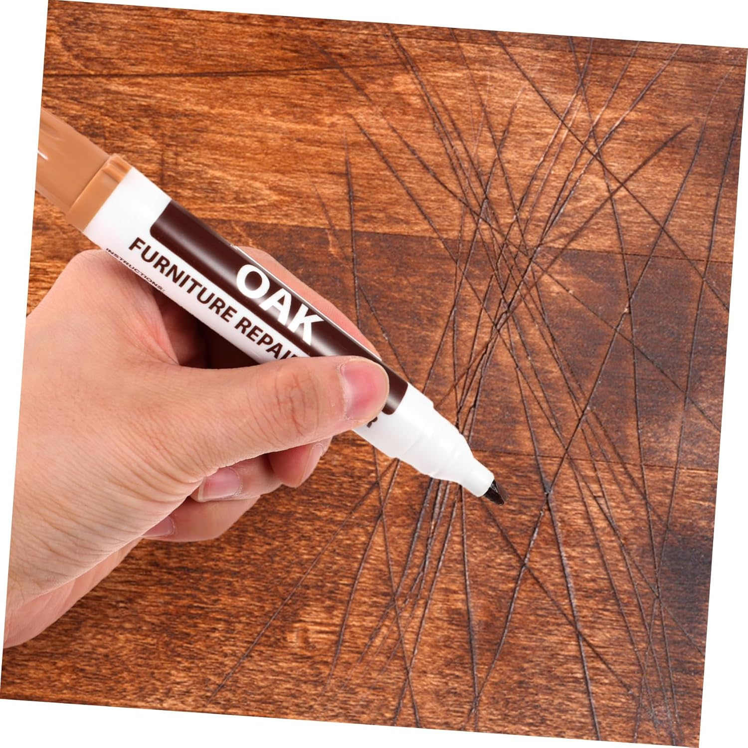 Furniture Touch-Up Markers Wood Scratch Repair Markers Paint for Wood Floor Repair Kit Furniture Maker Convenient Drawing Pens