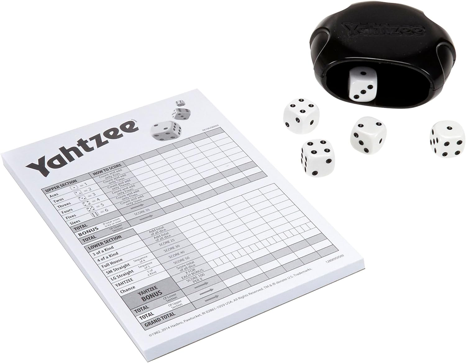 Yahtzee Classic Dice Game - Family Board and Table Games - Iphone App Available - Ages 8+ image number 1