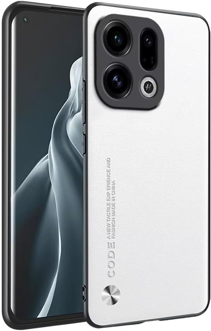 HONLEN Case for Oppo Find X9 (6.59 Inches) Business Phone Case Leather with Back White