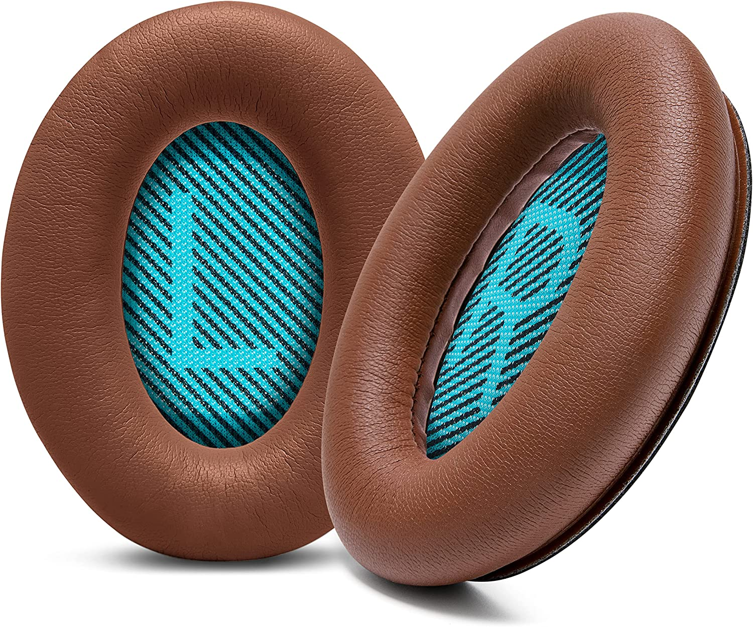 WC Wicked Cushions Premium Replacement Ear Pads for Bose Headphones - Compatible with QC15 / QC25 / QC35 & 35 Ii / QC2 / AE2 / Ae2I / AE2W / Soundlink - Softer Leather, Luxury Memory Foam | Black