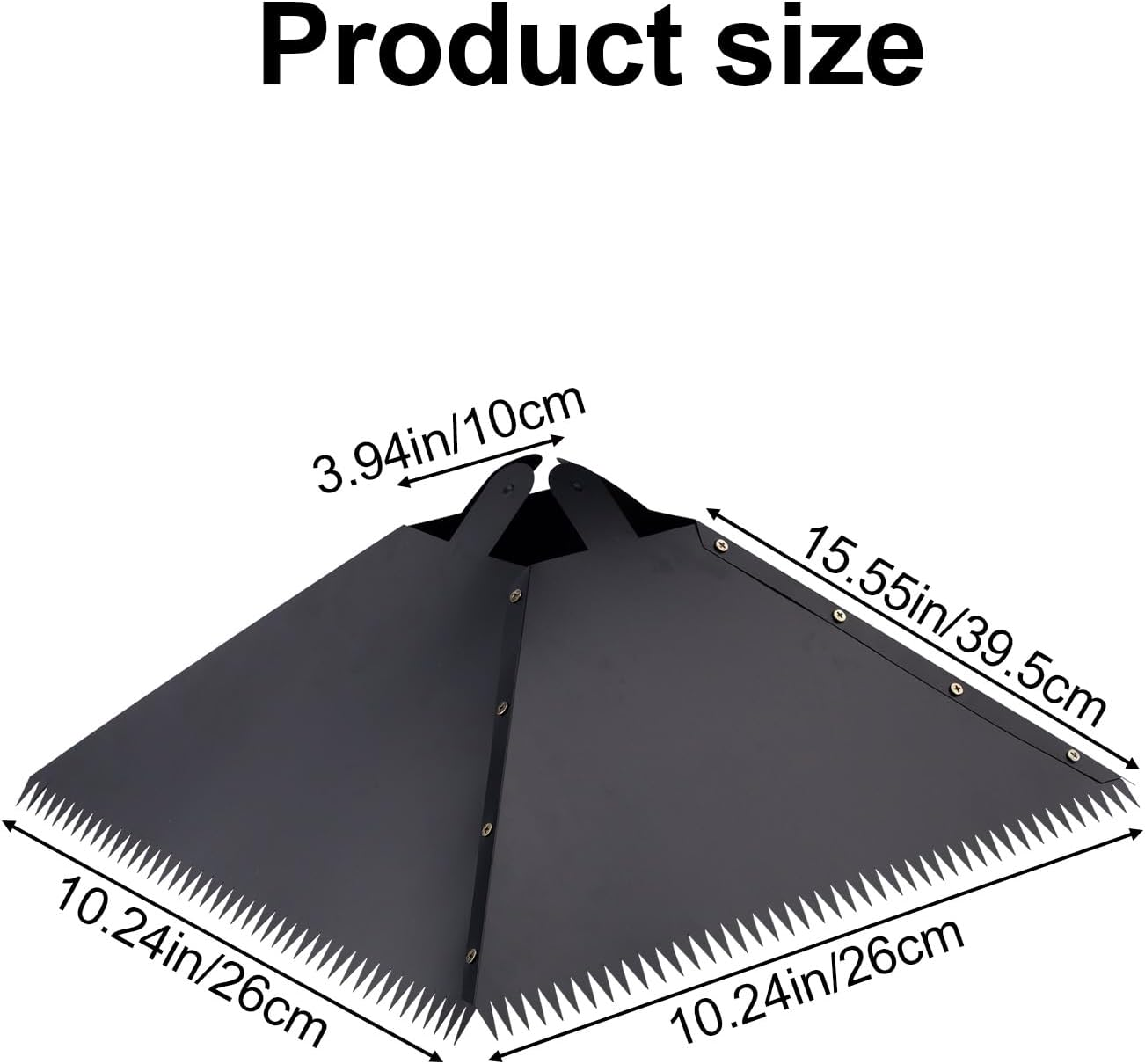 Lasuroa 4Pcs Serrated Squirrel Baffles, PVC Bird Feeder Pole Squirrel Proof Baffles Shepherds Hook Squirrels Guard for Outdoors Bird Feeder Pole image number 3