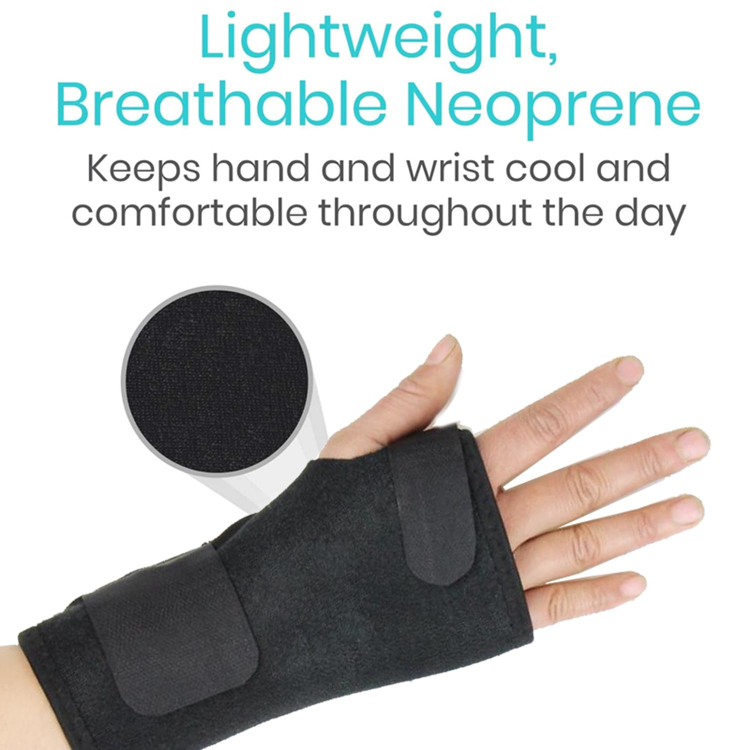 Wrist Support Hand Brace Band Carpal Gloves Tunnel Splint Arthritis Black (Left)