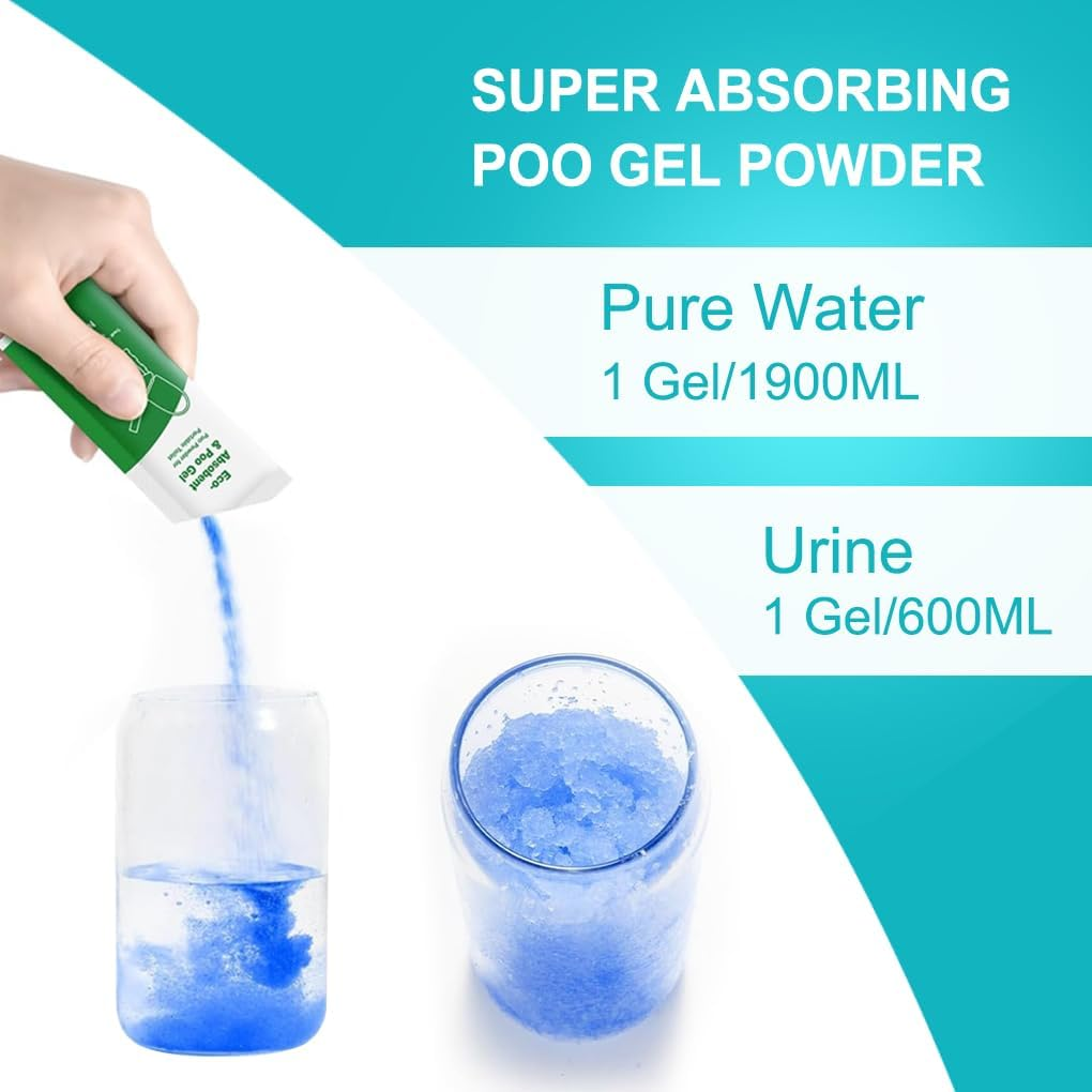 Portable Toilet for Camping,Portable Folding Toilet for Adults,Travel Portable Potty for Camping, Car, Travel, Outdoor, Hiking,12 Toilet Bags image number 2