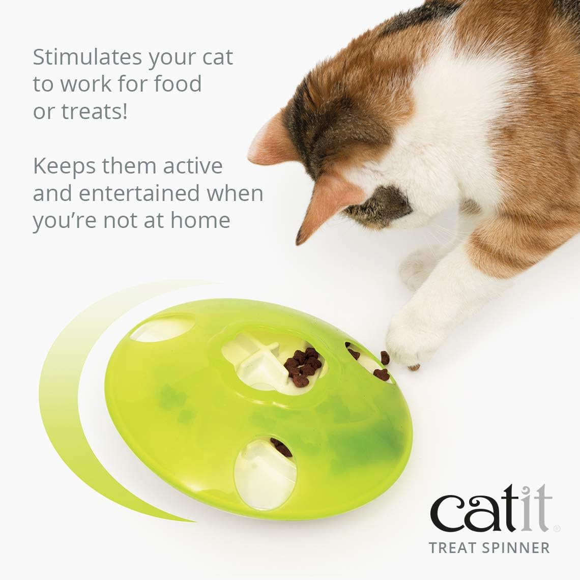 Catit Cat Play Treat Spinner, Interactive Cat Toys image number 2