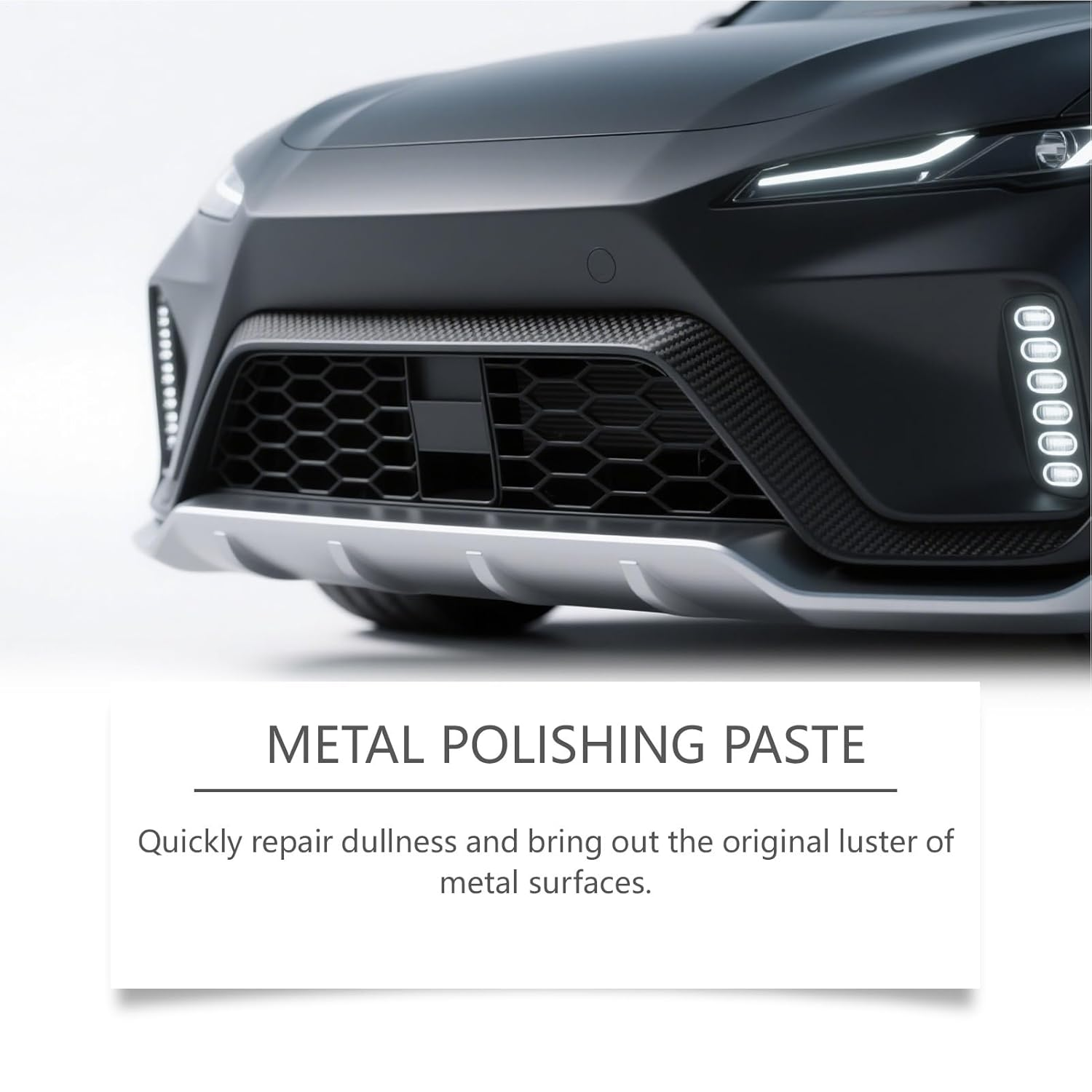 Huvqianu Car Chrome and Metal Polish - Tarnish and Oxidation Remover for Chrome,Automotive Maintenance Care Repair Cream for Bumpers Trim Wheels Motorcycles Trucks Suvs image number 5