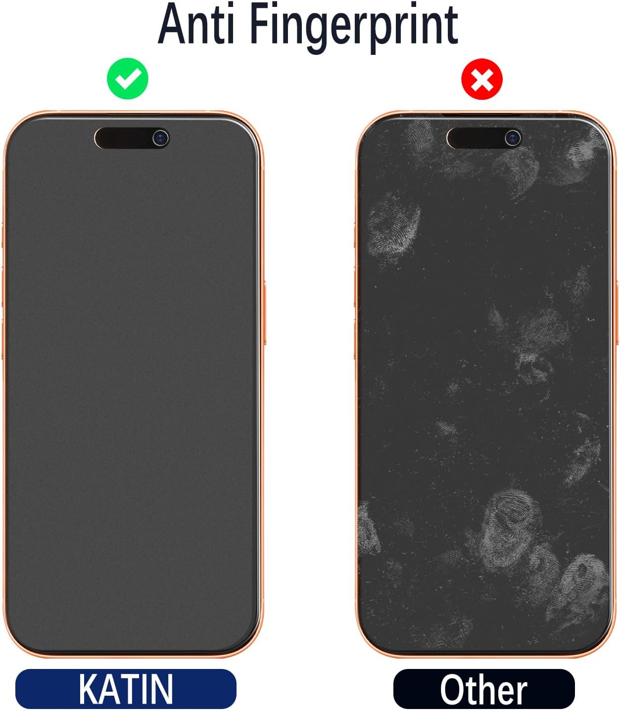 KATIN 2 Pack Matte Privacy Screen Protector for Iphone 17 Pro Max 6.9 Inch Anti-Spy Tempered Glass, anti Glare, anti Fingerprint, Bubble Free image number 6