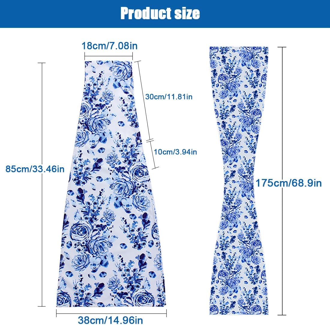 VOPHIA 2 Pack Adult Bib Dining Scarf for Women Microsuede Washable Reusable Food Clothing Protectors Dining Mouth Towel Scarf (Tie-Dye) image number 6