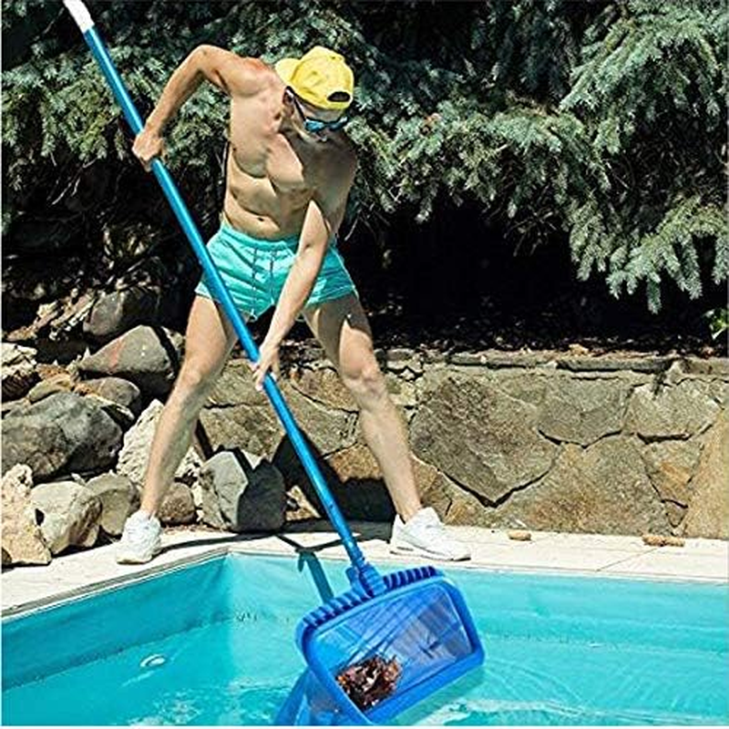 Pool Skimmer Net, 20" (50Cm) Swimming Pool Leaf Skimmer Net, Heavy Duty Pool Skimmer Net for Cleaning Swimming Pool & Pond, Fine Mesh Deep Bag Catcher with Strong Plastic Frame image number 6