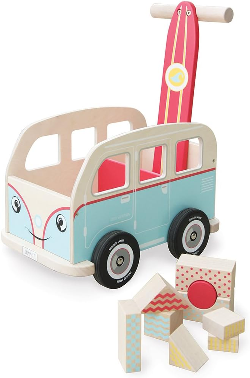 Indigo Jamm Colin Walkervan Toddler Push Toy and Block Set image number 5