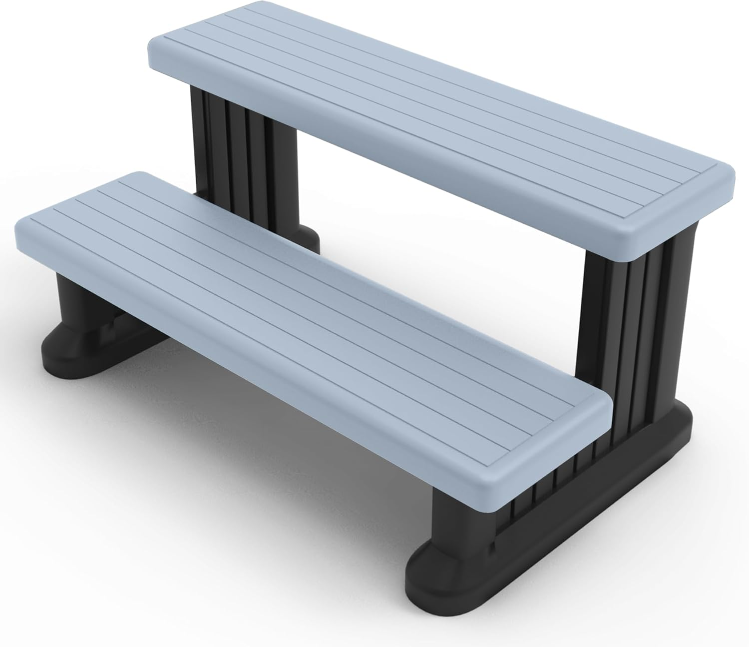 GREVO Hot Tub Steps Spa Steps for round or Straight Sided Spa (Brown)