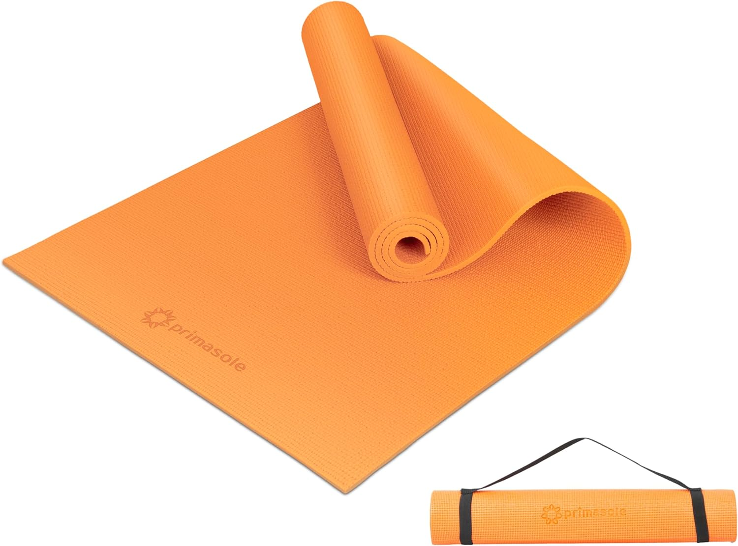 Primasole Yoga Mat with Carrying Strap 1/4" Thick Exercise Mat for Yoga, Pilates, Fitness and Floor Workout at Home & Gym. image number 4
