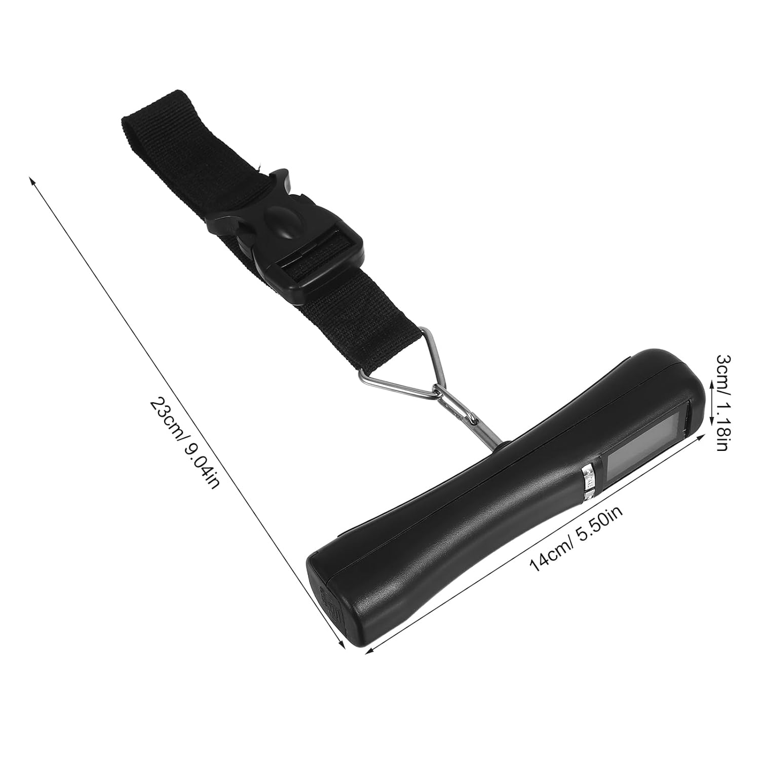 LALADEFIEE Electronic Hanging Luggage Scale: 50Kg/110Lb Travel Weight Scale Portable - Suitcase Weight - Clear Digital Screen High-Strength Strap Auto Power-Off image number 4