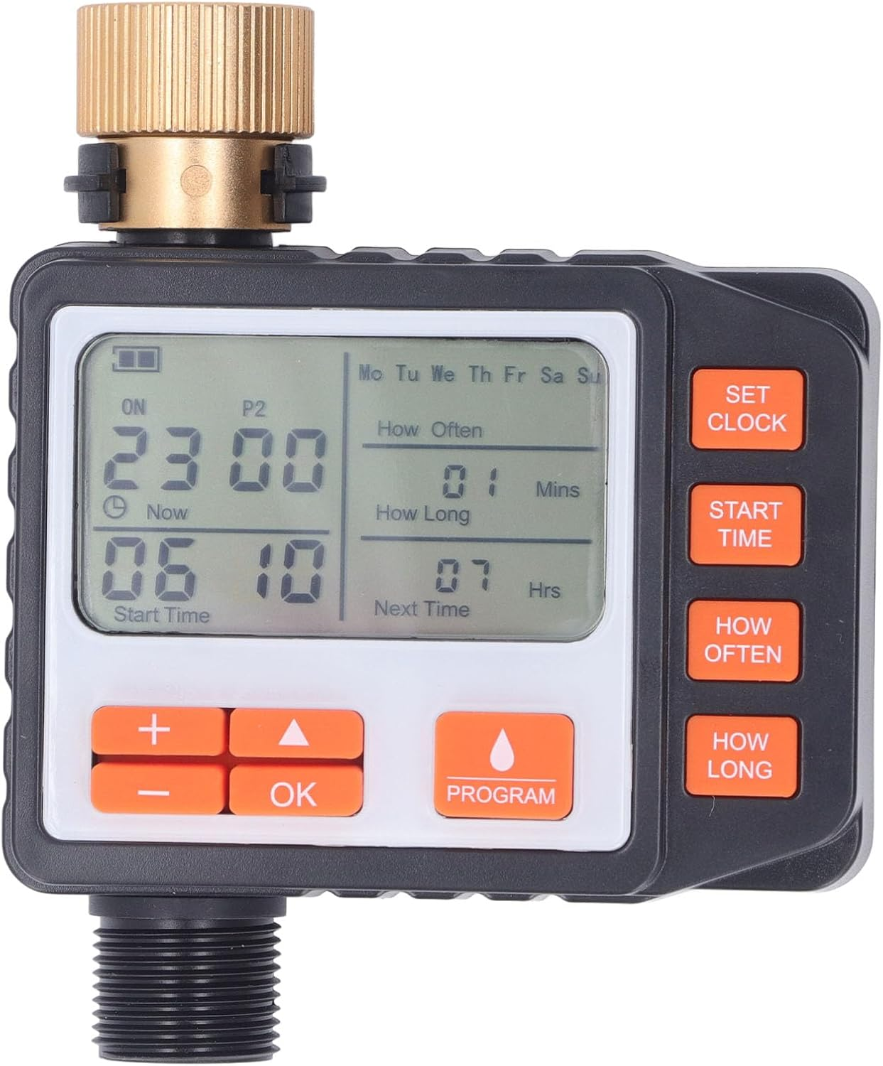 Sprinkler Timer Outdoor, Hose Timer for Automatic Watering, Digital Pogrammable Water Timer for Garden, Irrigation Controller Timer for Plants Lawn, Atomized Microspray image number 3