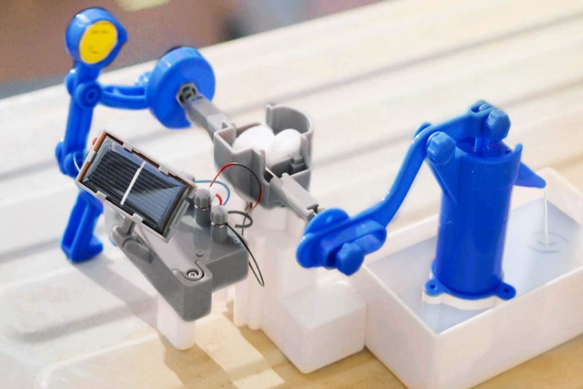 4M Green Science Water Pump, Solar Powered Hybrid Toy, Fun for All Ages, Learning Resource image number 3