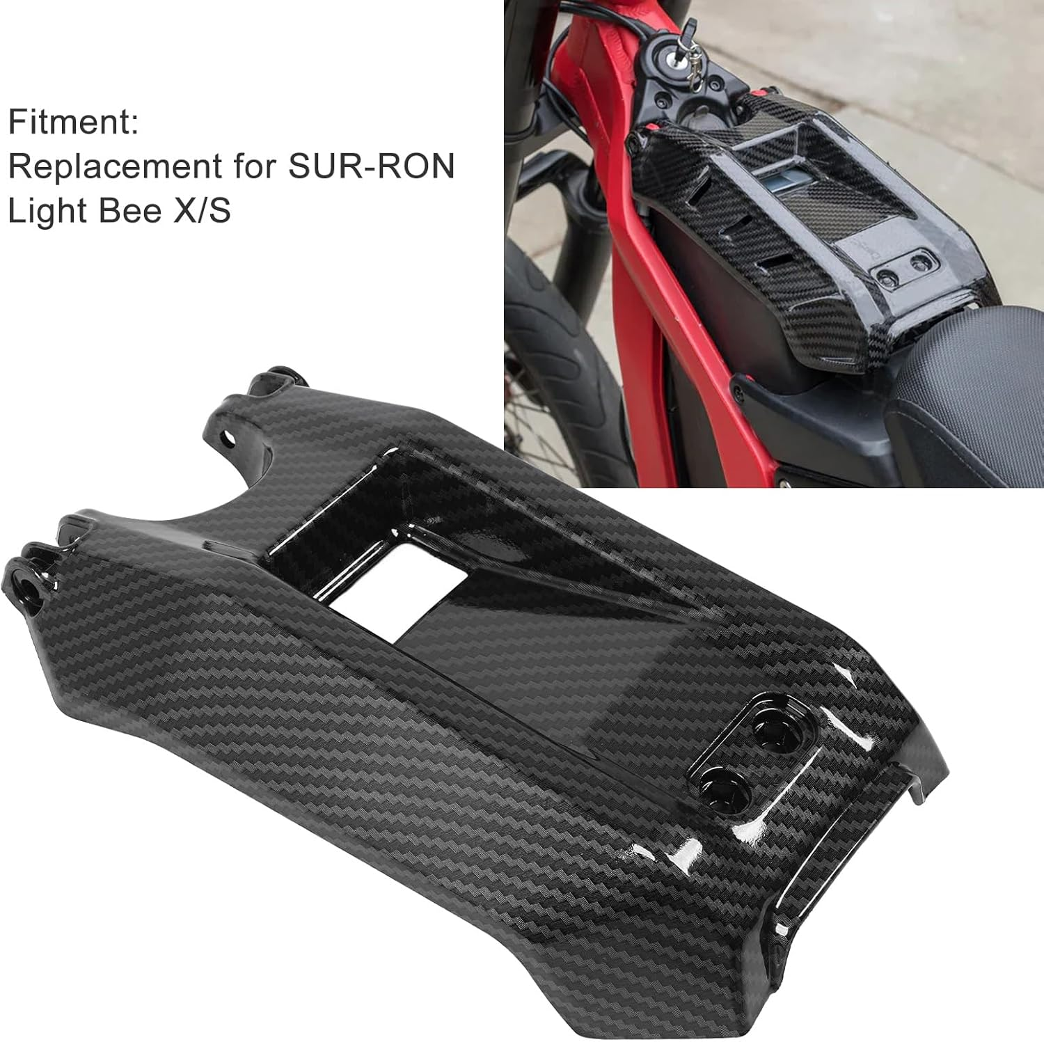 Carbon Fiber Battery Cover for Sur-Ron Light Bee image number 4