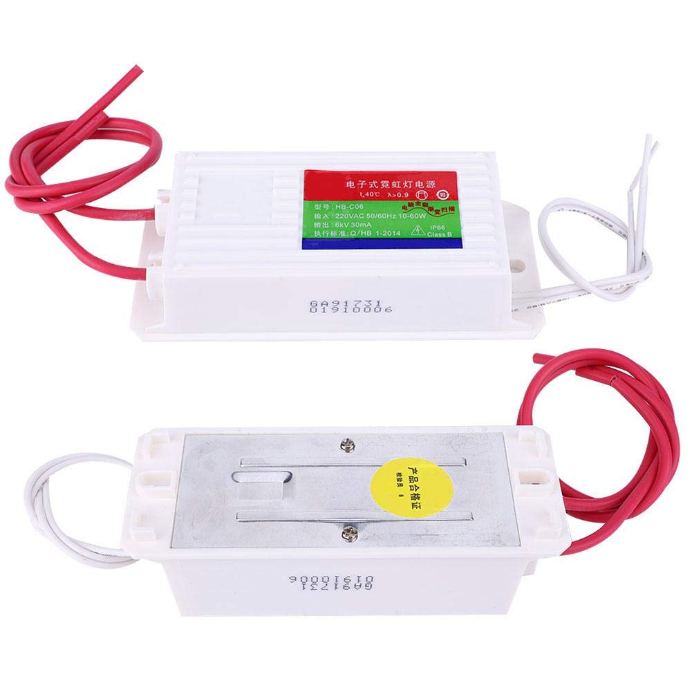 Spacnana Neon Light Electronic Transformer, 6KV 30Ma AC Input, IP66, for Outdoor Use image number 1