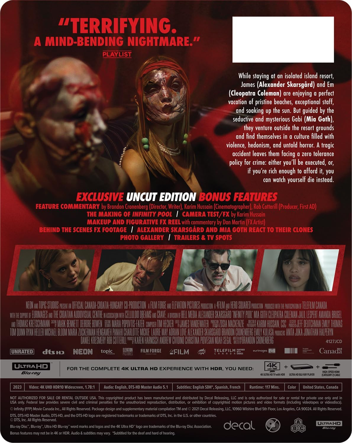 Infinity Pool: Uncut Steel Book [4K UHD]