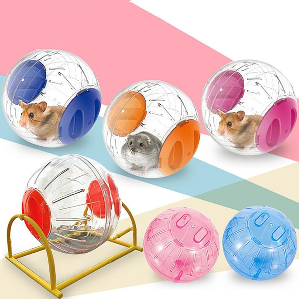 Veemoon 4.7 Inch Hamster Running Ball - Exercise Ball for Small Pets - for Dwarf Hamsters and Other Small Animals and Design Colorful Options Available image number 1